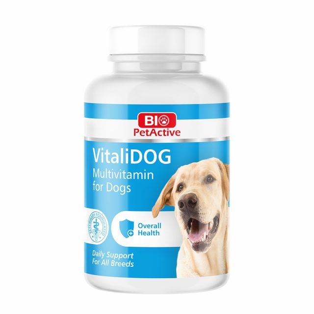 BioPetActive Vitalidog - Multivitamin Tablets for Dogs. Tableta multivitamin per qen