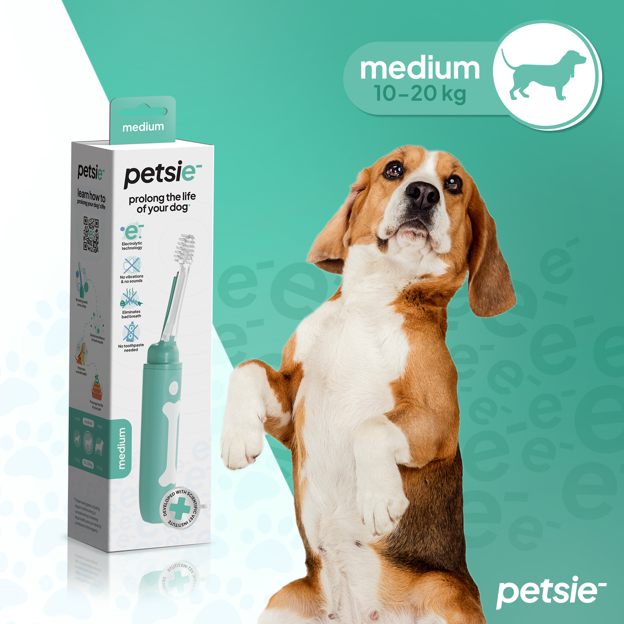 Petsie toothbrush with electrolytic. Furça e dhëmbëve Petsie Dog me teknologji elektrolitike. - Figura 6